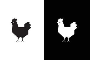 chicken icon illustration. simple chicken icon illustration design. vector