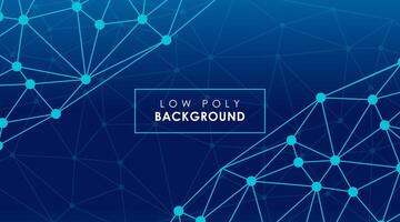 Abstract Futuristic Low Poly Background vector
