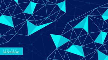 Abstract Futuristic Low Poly Background vector