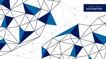 Abstract Futuristic Low Poly Background vector