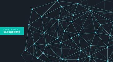 Abstract Futuristic Low Poly Background vector