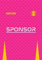 Jersey design template highquality for sublimation vector