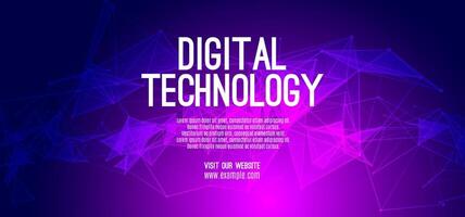 Abstract digital technology futuristic circuit blue purple background, Cyber science tech, Innovation communication future, Ai big data, internet network connection, Cloud hi-tech illustration vector