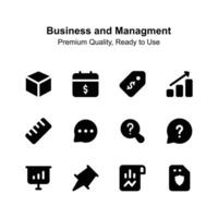 Take a look at business and management premium vectors set