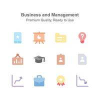 Have a look at this creative business and management icons, ready to use vectors