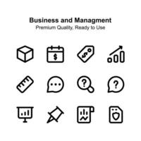 Take a look at business and management premium vectors set