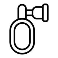 Anesthesia Line Icon Design vector