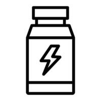 Supplement Line Icon Design vector