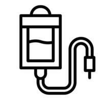 Transfusion Line Icon Design vector