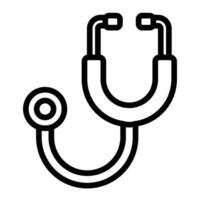 Stethoscope Line Icon Design vector