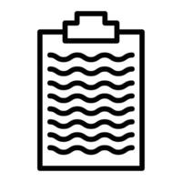 Paste Line Icon Design vector