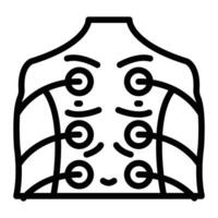 Heart Monitoring Line Icon Design vector