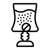 Effervescent Line Icon Design vector