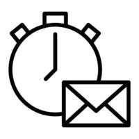 Express Mail Line Icon design vector