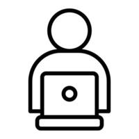 Office Worker Line Icon design vector