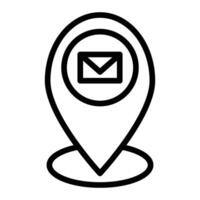 Map Line Icon design vector