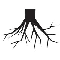 Doodle sketch style of tree root illustration for concept design. vector