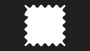 The scalloped box frame template is suitable for photo frames vector
