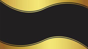 The abstract background design with black and gold makes it more elegant and luxurious vector