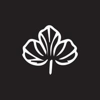 Herbal leaf logo design element icon designed in a unique style vector