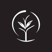 Herbal leaf logo design element icon designed in a unique style vector