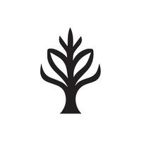 Herbal leaf logo design element icon designed in a unique style vector