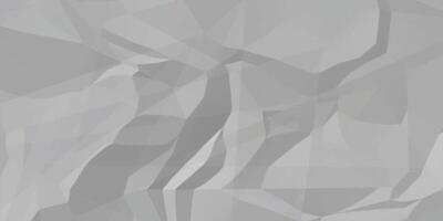Abstract white crumpled paper texture background, White empty leaf of crumpled paper vector
