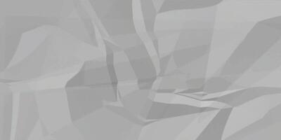 Abstract white crumpled paper texture background, White empty leaf of crumpled paper vector