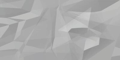 Abstract white crumpled paper texture background, White empty leaf of crumpled paper vector