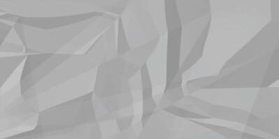 Abstract white crumpled paper texture background, White empty leaf of crumpled paper vector