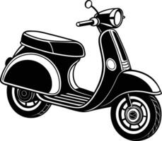 scooter on a white background vector