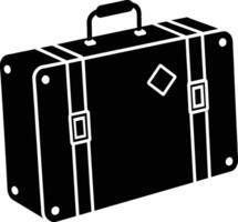suitcase isolated on white background vector