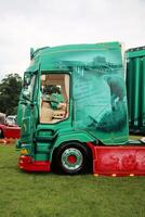 Whitchurch in Shropshire in the UK on 1 June 2024. A view of a Truck in a truck show photo