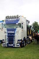 Whitchurch in Shropshire in the UK on 1 June 2024. A view of a Truck in a truck show photo
