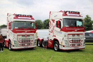 Whitchurch in Shropshire in the UK on 1 June 2024. A view of a Truck in a truck show photo