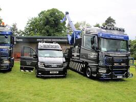 Whitchurch in Shropshire in the UK on 1 June 2024. A view of a Truck in a truck show photo