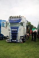 Whitchurch in Shropshire in the UK on 1 June 2024. A view of a Truck in a truck show photo
