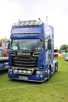 Whitchurch in Shropshire in the UK on 1 June 2024. A view of a Truck in a truck show photo