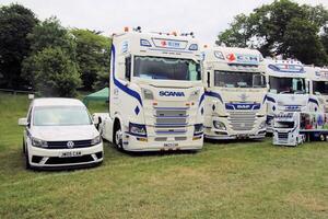 Whitchurch in Shropshire in the UK on 1 June 2024. A view of a Truck in a truck show photo