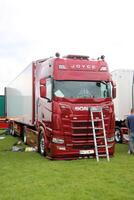 Whitchurch in Shropshire in the UK on 1 June 2024. A view of a Truck in a truck show photo