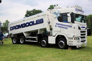 Whitchurch in Shropshire in the UK on 1 June 2024. A view of a Truck in a truck show photo