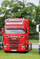 Whitchurch in Shropshire in the UK on 1 June 2024. A view of a Truck in a truck show photo