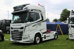 Whitchurch in Shropshire in the UK on 1 June 2024. A view of a Truck in a truck show photo