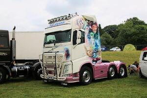 Whitchurch in Shropshire in the UK on 1 June 2024. A view of a Truck in a truck show photo