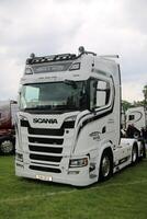 Whitchurch in Shropshire in the UK on 1 June 2024. A view of a Truck in a truck show photo