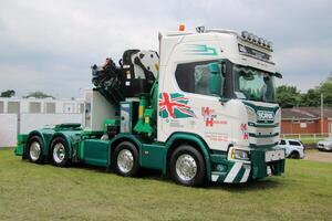 Whitchurch in Shropshire in the UK on 1 June 2024. A view of a Truck in a truck show photo