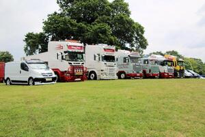 Whitchurch in Shropshire in the UK on 1 June 2024. A view of a Truck in a truck show photo