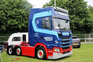 Whitchurch in Shropshire in the UK on 1 June 2024. A view of a Truck in a truck show photo