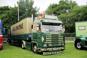 Whitchurch in Shropshire in the UK on 1 June 2024. A view of a Truck in a truck show photo