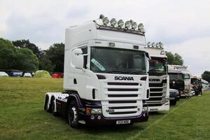 Whitchurch in Shropshire in the UK on 1 June 2024. A view of a Truck at a Truck show photo